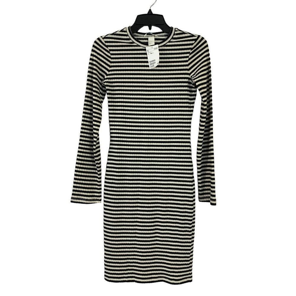 H&M Women's Striped Turtleneck Dress